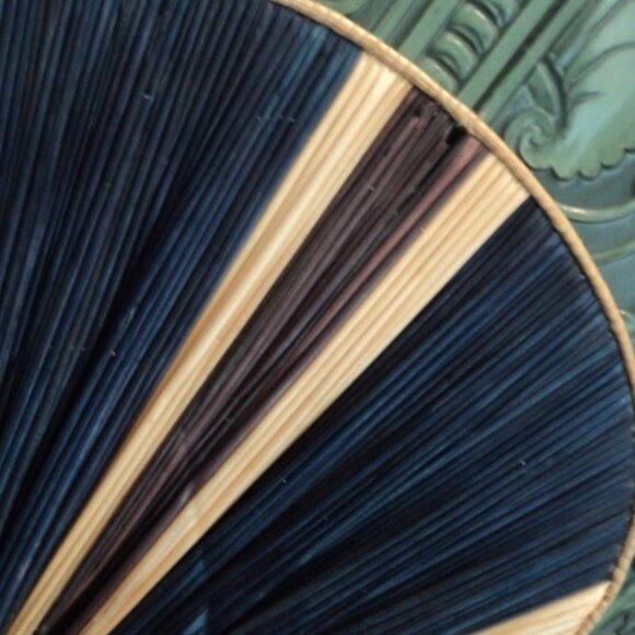 vintage wicker fan wall decor - Picture 2 of 2